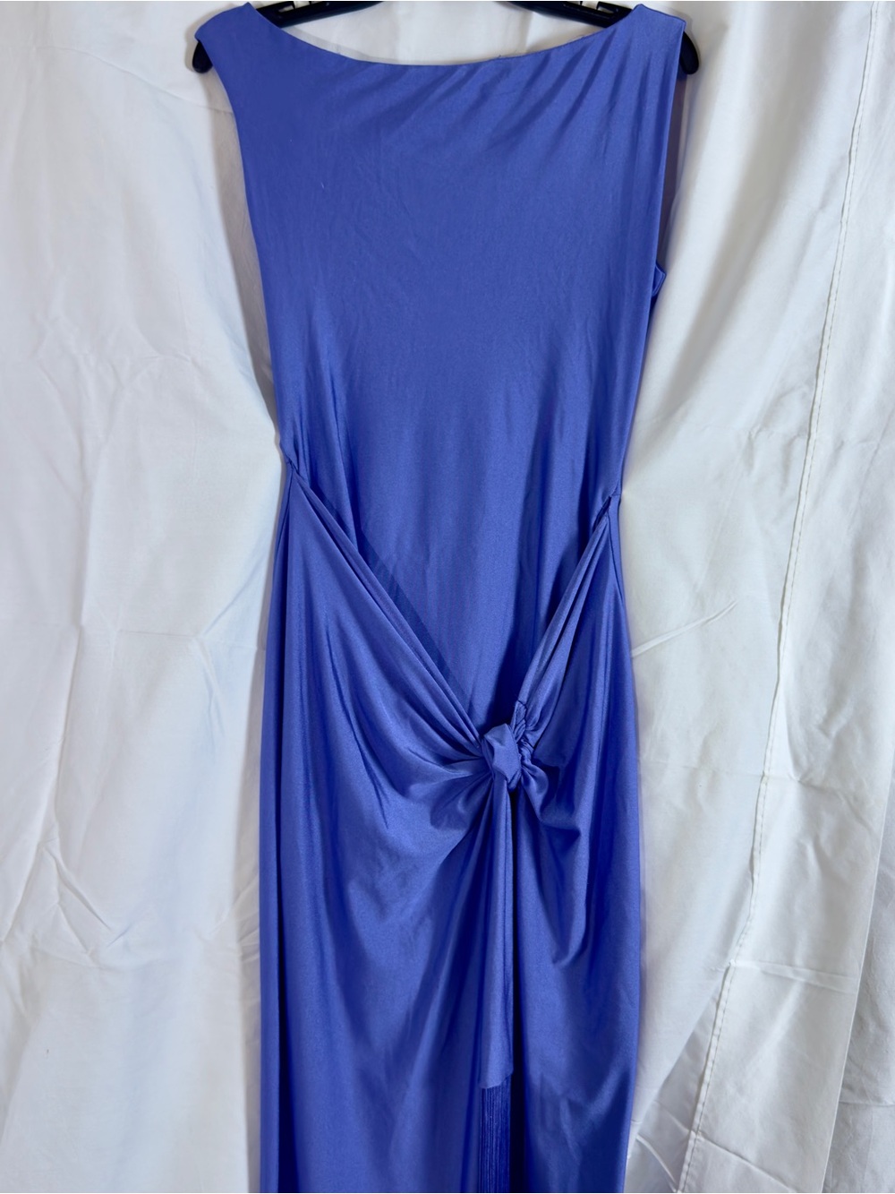 A.VEC LES FILLES, Asymmetric One-Shoulder Fringe Front Dress